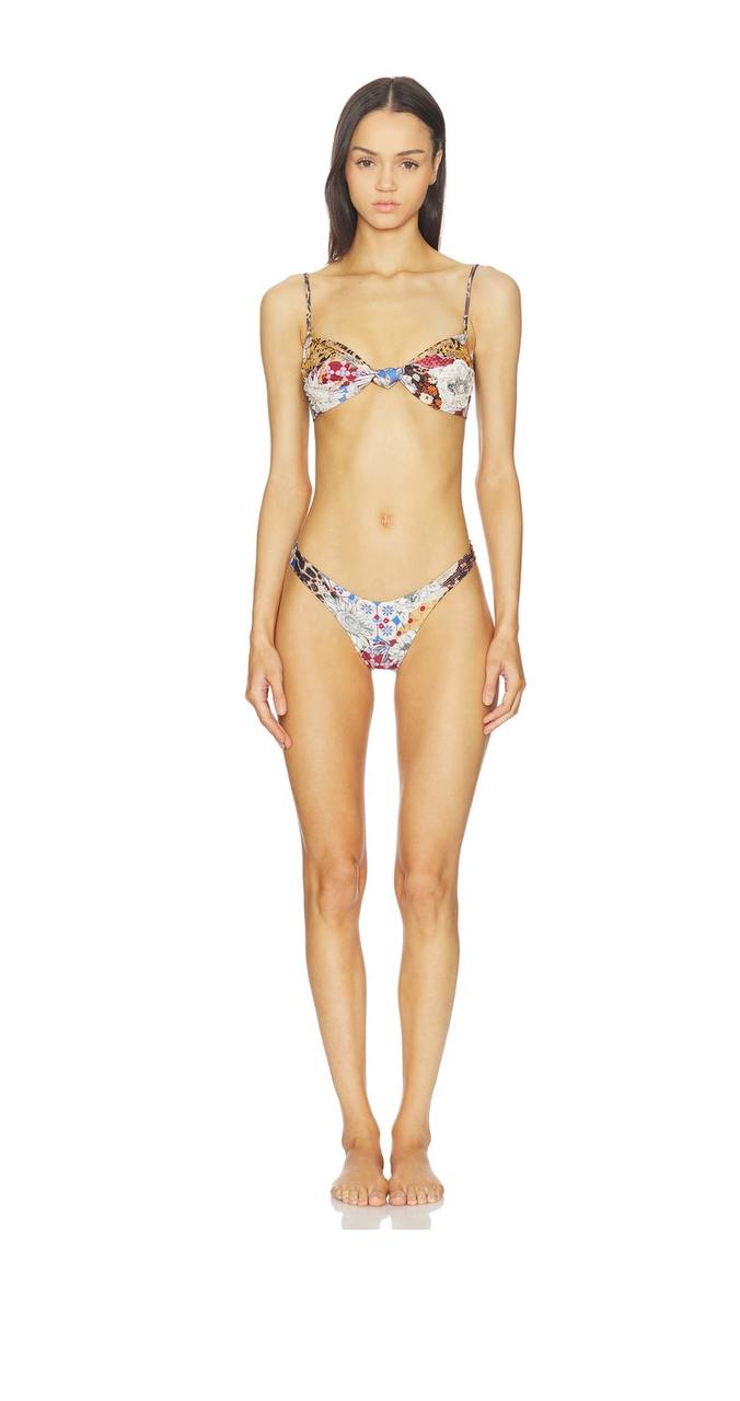 Avy Quilt Bikini Bottom in Multicolor
