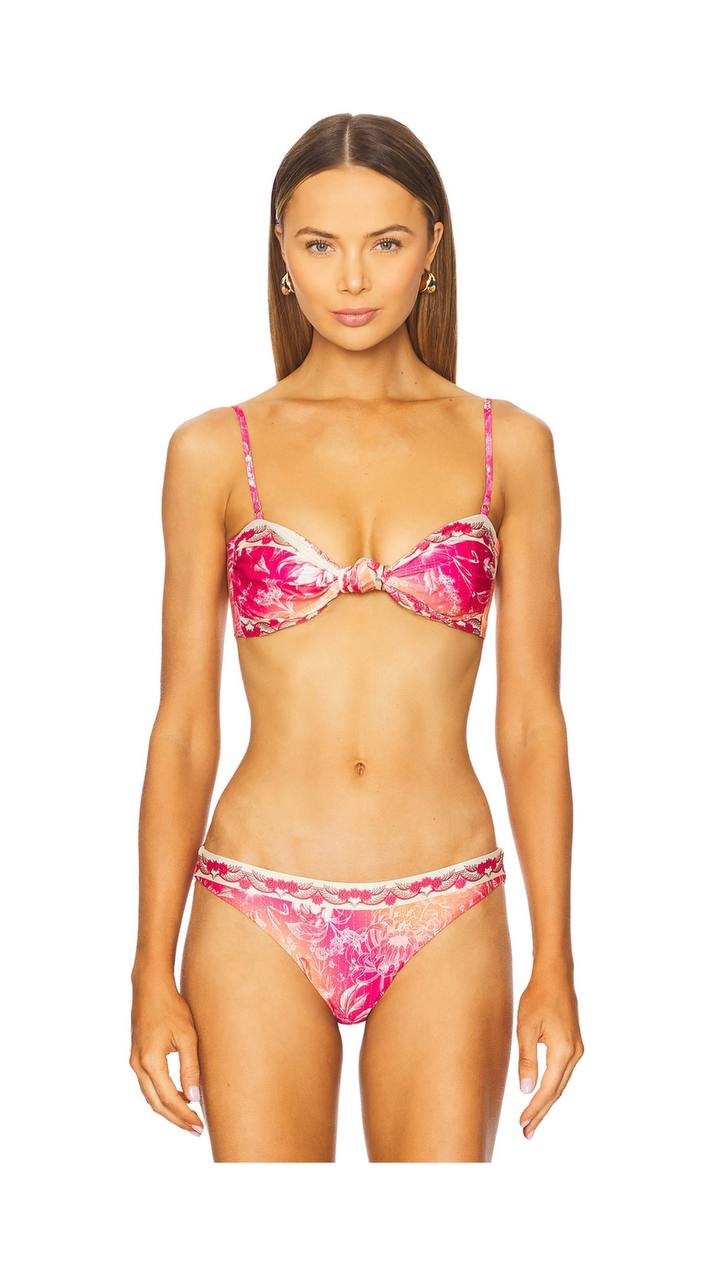 x REVOLVE Lucille Bikini Top in Nath Floral