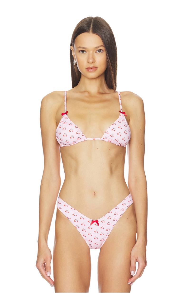 Lumia Bikini Top in Baby Berry