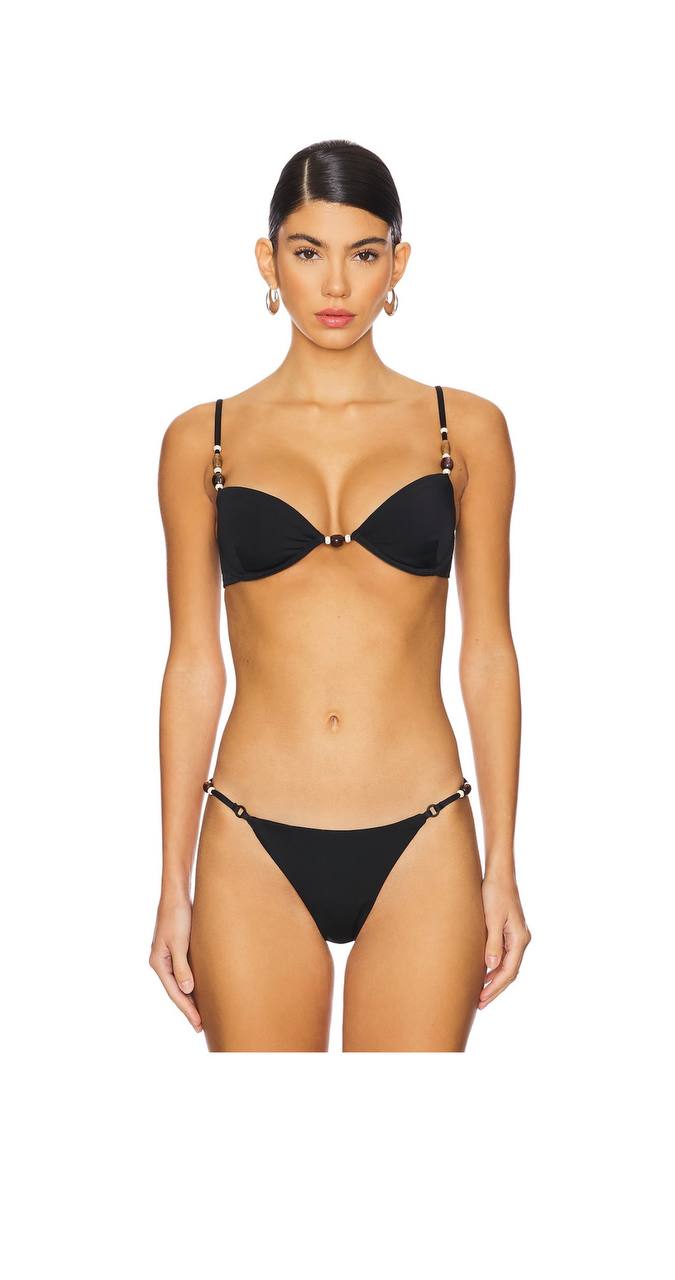 x REVOLVE Sandry Dashi Bikini Top in Dashi Black