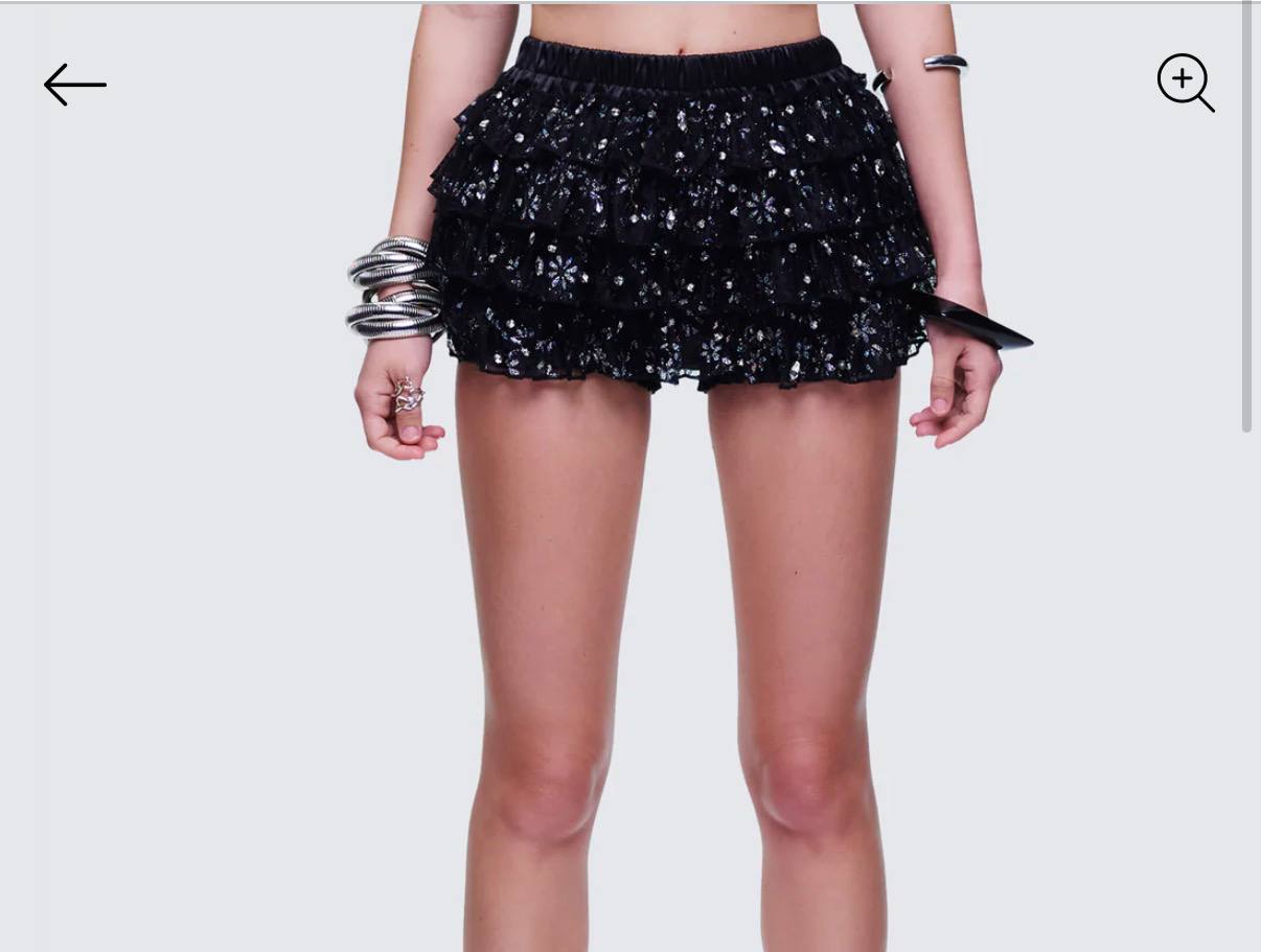 Love Rhinestone Shorts