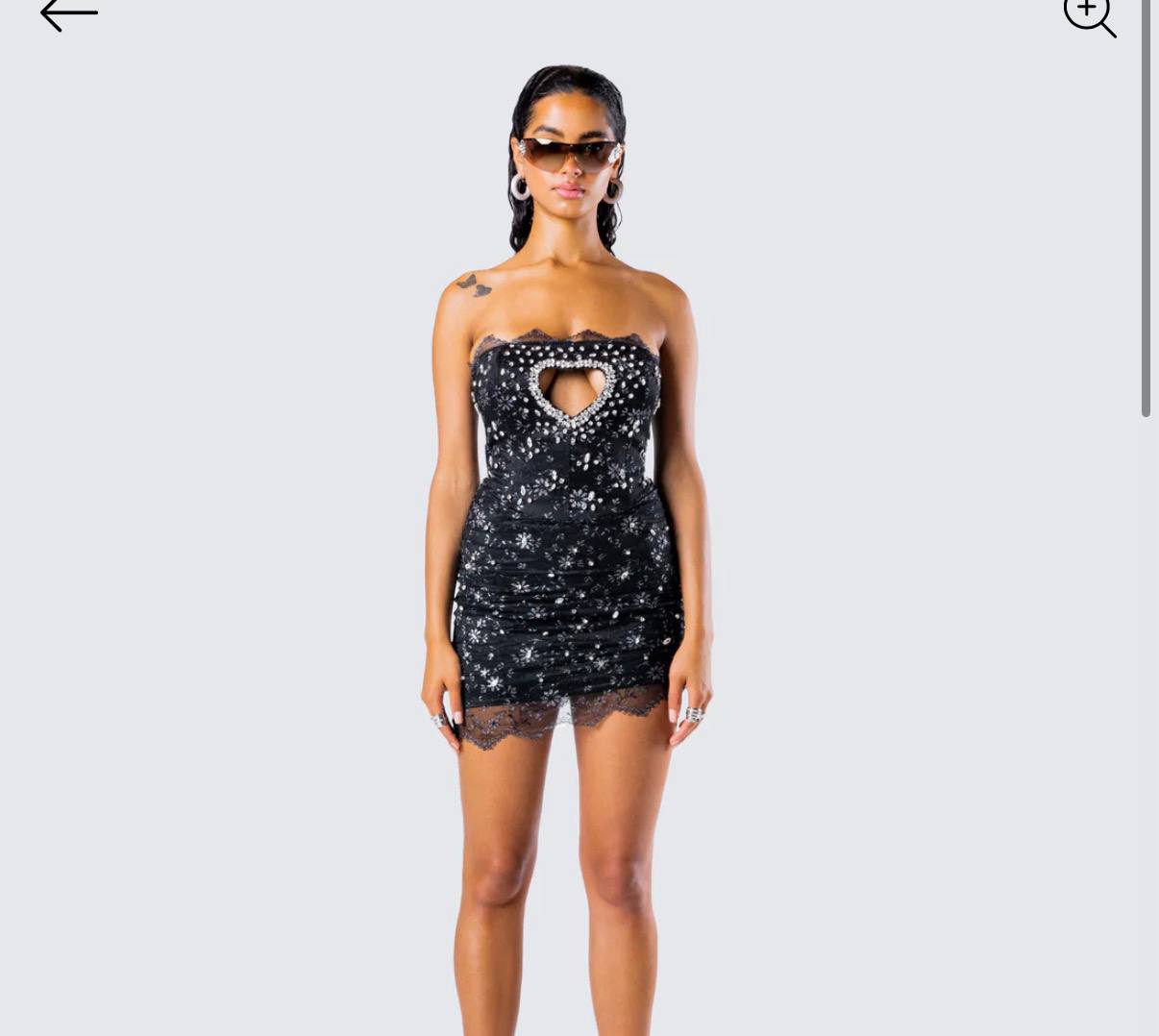 Clover Rhinestone Mini