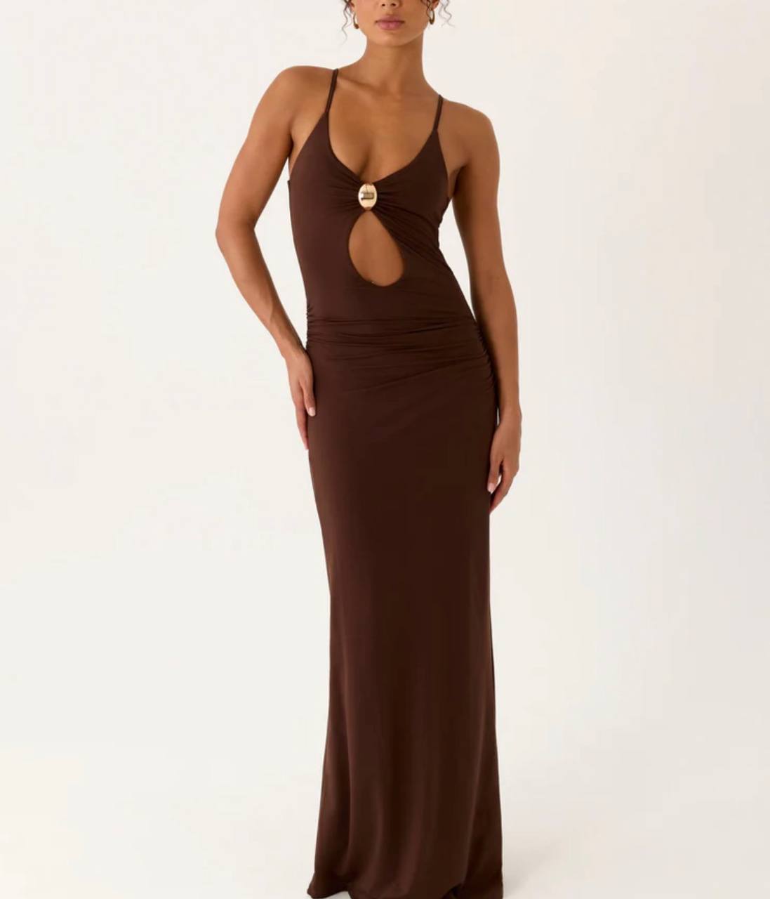 Inez Maxi Dress Chocolate