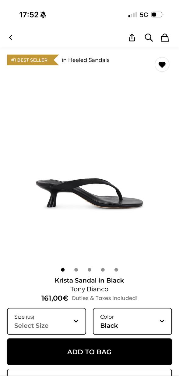 Krista Sandal in Black