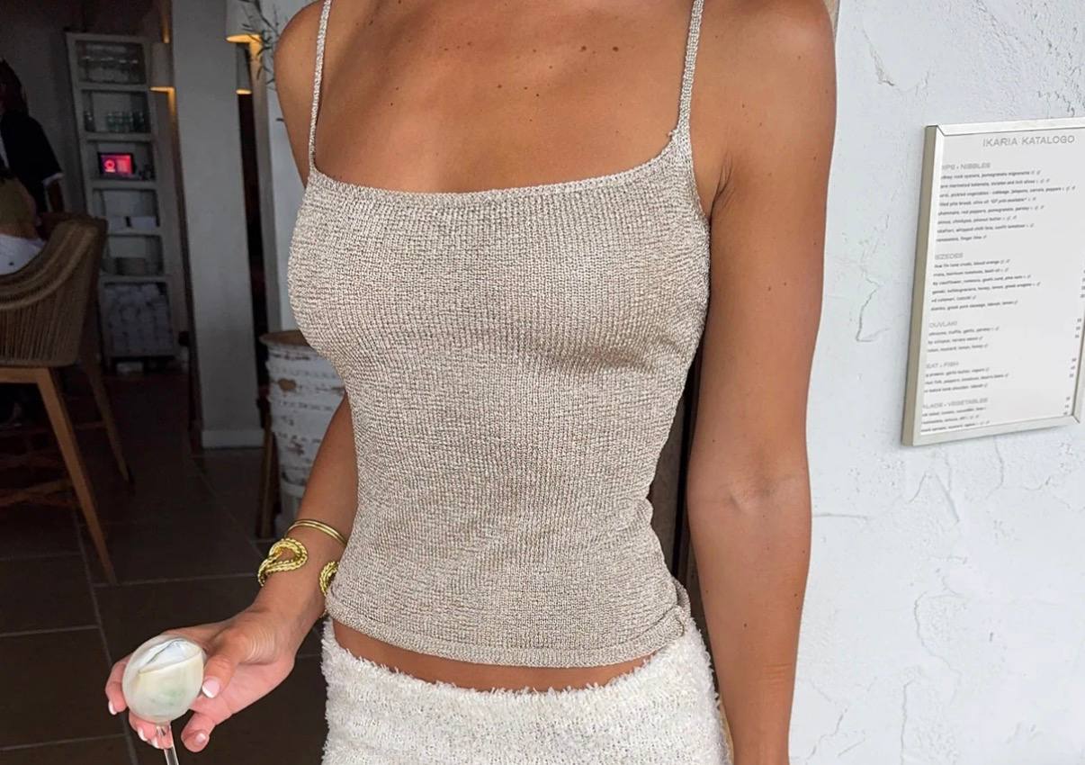 Juicy Secrets Knit Top Champagne